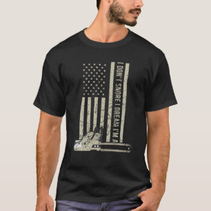 Amerikaanse vlag Chainzaag  Retro Lumberjack T-shirt