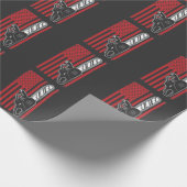 Amerikaanse vlag Chainzaag Woodworking Cadeaupapier (Hoek)