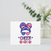 Amerikaanse Vlag Cheerleader 4 juli VS Patriottisc (Staand voorkant)