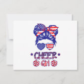 Amerikaanse Vlag Cheerleader 4 juli VS Patriottisc (Achterkant)