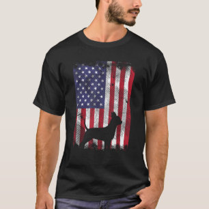 Amerikaanse vlag Chihuahua Chiwawa Dog Patrio T-shirt