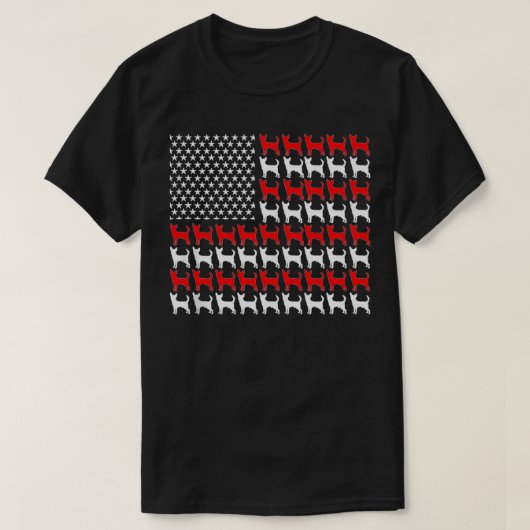 Amerikaanse vlag Chihuahua patriotic 4 juli chih T-shirt (Design voorkant)