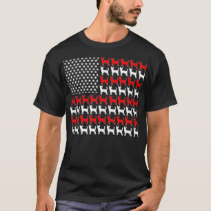 Amerikaanse vlag Chihuahua patriotic 4 juli chih T-shirt