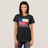 Amerikaanse vlag Chili vlag Beste grootmoeder ooit T-shirt (Voorkant volledig)