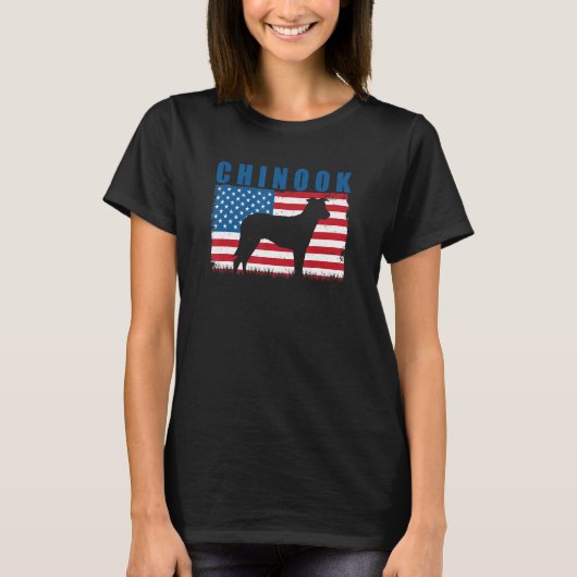 Amerikaanse Vlag Chinook T-shirt (Voorkant)