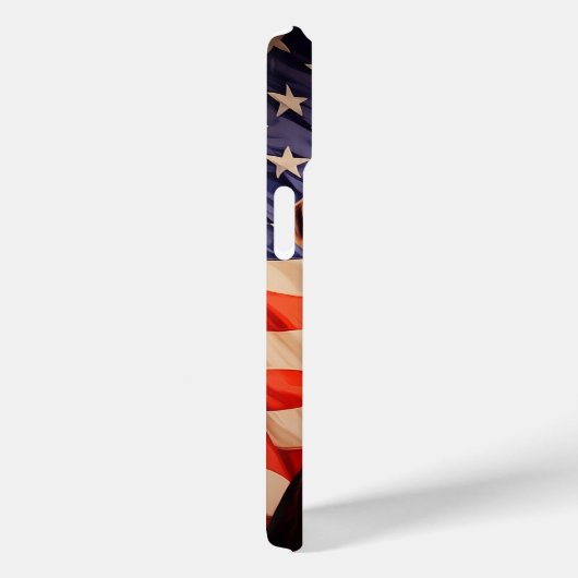 Amerikaanse vlag chocolade labrador Case-Mate iPhone case (Achterkant / Rechts)