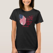Amerikaanse vlag Christelijke Bijbel Verse 4e T-shirt (Voorkant)