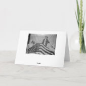 Amerikaanse vlag Circa 1890 Foto en quote Kaart (Achterkant)