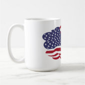 Amerikaanse vlag Cloud Coffee Mok (Links)