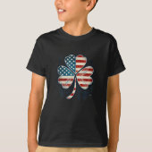 Amerikaanse vlag - Clover St. Patrick's Day T-shirt (Voorkant)