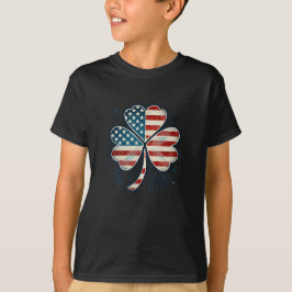 Amerikaanse vlag - Clover St. Patrick's Day T-shirt