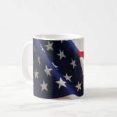 Amerikaanse vlag Coffee Mugs Koffiemok (Voorkant links)