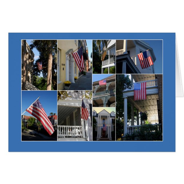 Amerikaanse vlag Collage (Voorkant Horizontaal)