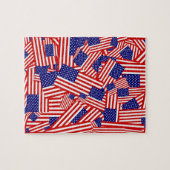 Amerikaanse vlag Collage Legpuzzel (Horizontaal)