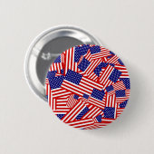 Amerikaanse vlag Collage Ronde Button 5,7 Cm (Voorkant /achterkant)