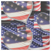 Amerikaanse vlag Collage Stof (Close Up)