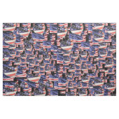 Amerikaanse vlag Collage Stof (Fat Quarter)