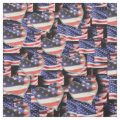 Amerikaanse vlag Collage Stof (Swatch)