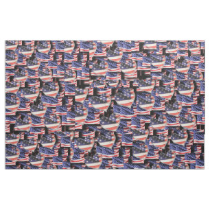 Amerikaanse vlag Collage Stof
