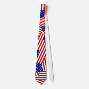 Amerikaanse vlag Collage Stropdas