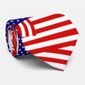 Amerikaanse vlag Collage Stropdas (Opgerold)