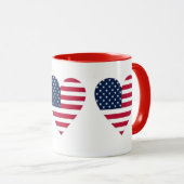 Amerikaanse vlag combo Mok (Voorkant rechts)