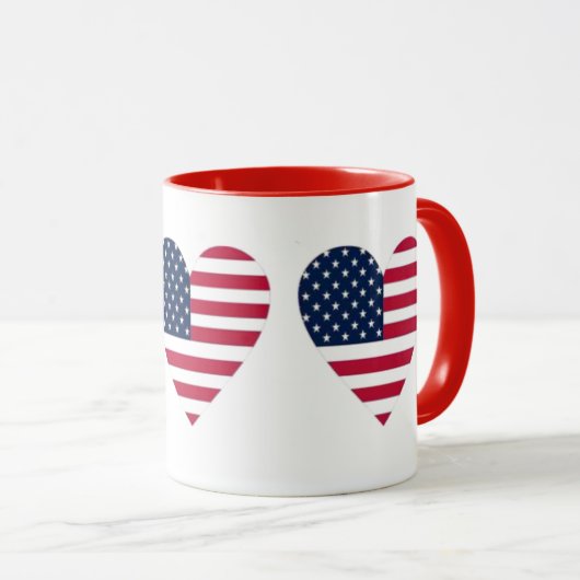 Amerikaanse vlag combo Mok (Voorkant rechts)