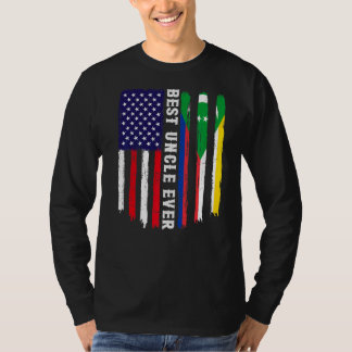 Amerikaanse vlag & Comoren vlag beste oom ooit fam T-shirt