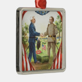 Amerikaanse vlag Confederale Fractie Europees Unit Metalen Ornament (Rechts)