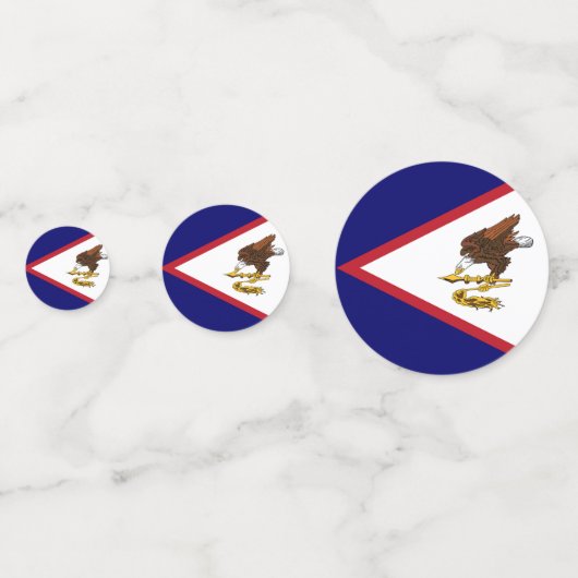 Amerikaanse vlag confetti (Achterkanten)