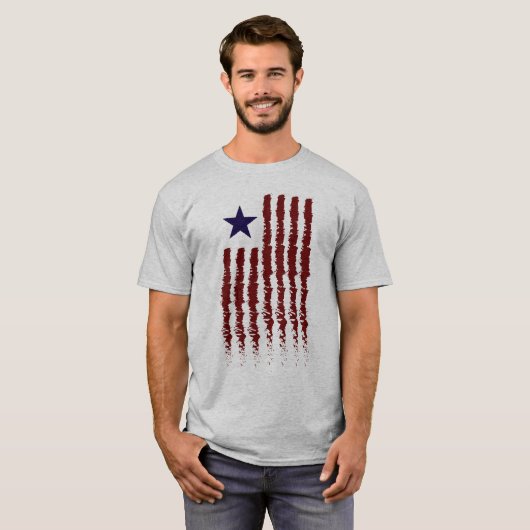 Amerikaanse vlag Contemedent T-shirt (Voorkant volledig)