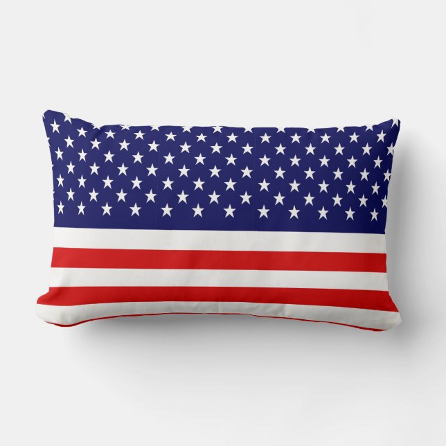 Amerikaanse Vlag Cool Patriottisch Kussen (Voorkant)