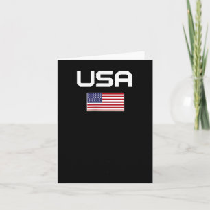Amerikaanse Vlag Cool Patriottische Mannen Vrouwen Kaart