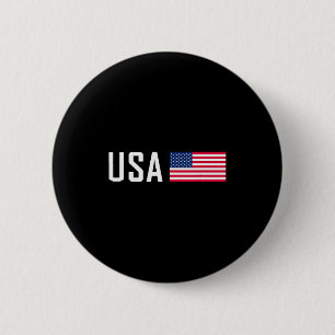 Amerikaanse Vlag Cool Patriottische Mannen Vrouwen Ronde Button 5,7 Cm