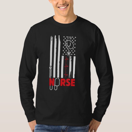 Amerikaanse vlag, correctie & Rn, vierde van J T-shirt (Voorkant)