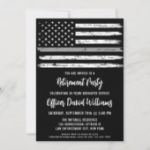 Amerikaanse Vlag Correctiefunctionaris Pensioen Kaart (Voorkant)