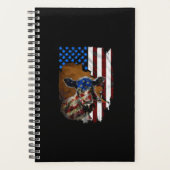 Amerikaanse vlag Cow Gift Planner (Voorkant)