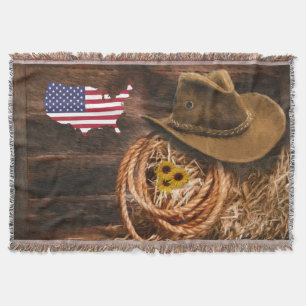 Amerikaanse vlag Cowboy Pet lasso Deken