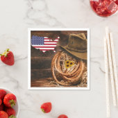 Amerikaanse vlag Cowboy Pet lasso Servet (Insitu)