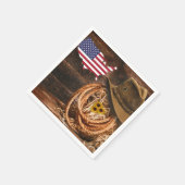 Amerikaanse vlag Cowboy Pet lasso Servet (Hoek)