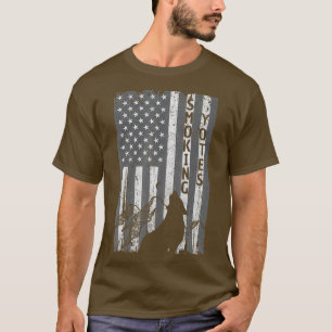  Amerikaanse vlag Coyote jagers T-shirt