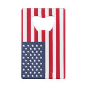 Amerikaanse vlag creditkaart flessenopener (Achterkant)