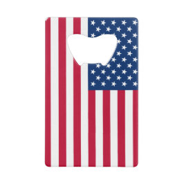 Amerikaanse vlag creditkaart flessenopener