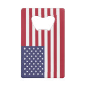 Amerikaanse vlag creditkaart flessenopener (Voorkant)