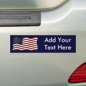 Amerikaanse vlag: Creëer Uw eigen Bumpersticker (Op auto)