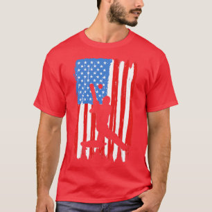 Amerikaanse vlag Cricket T-shirt