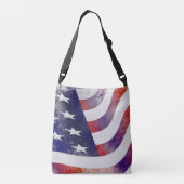 Amerikaanse vlag crossbody tas (Achterkant)