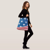 Amerikaanse vlag crossbody tas (Op model)