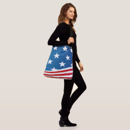 Amerikaanse vlag crossbody tas