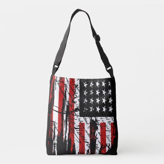  Amerikaanse vlag Crossbody Tas (Achterkant)